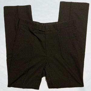 Perry Ellis Portfolio Black Pinstripe Dress Pants 32x32